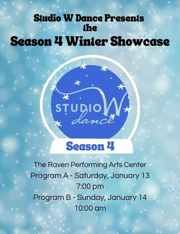 Studio W Winter Showcase poster
