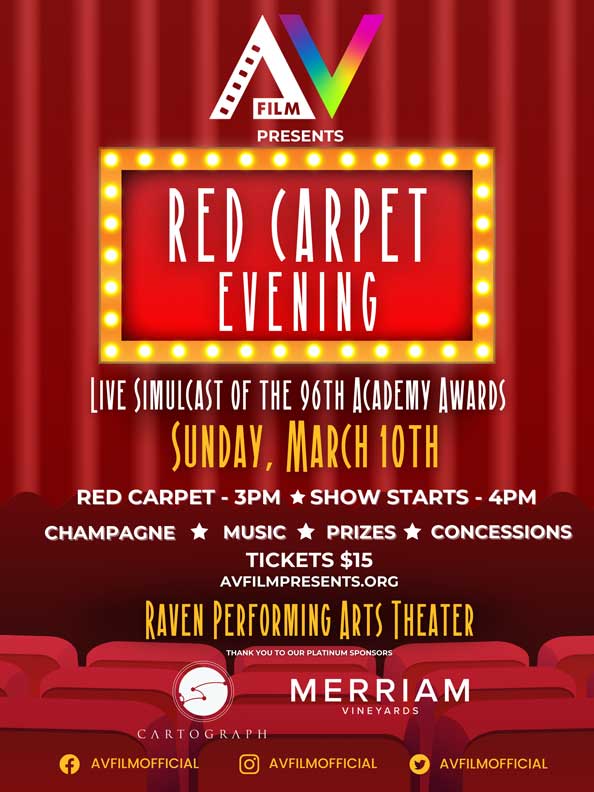 Poster, AVFilm Oscars Red Carpet event