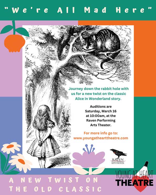 Image: Young At Heart's New Production, We're All Mad Here.