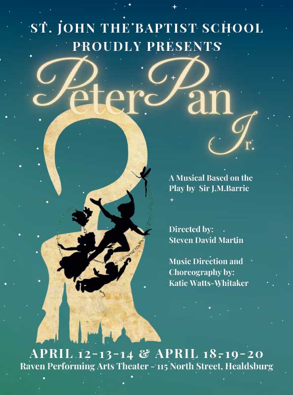 Poster for St. John's production of Peter Pan Jr.