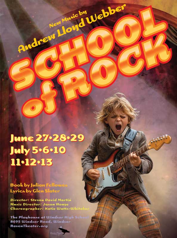 Poster for the hit musical, School of Rock