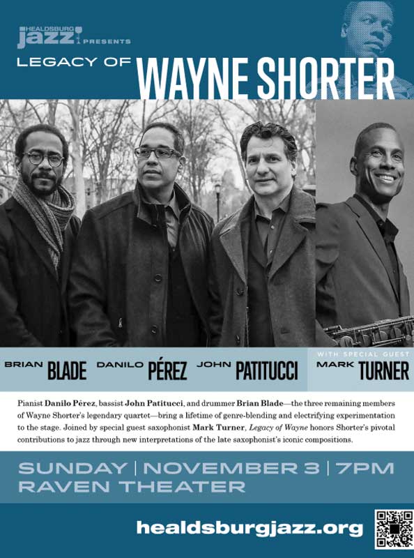 Image: The Legacy of Wayne Shorter on November 3rd.